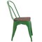Flash Furniture Green Metal Stackable Chair with Wood Seat, PK4 4-CH-31230-GN-WD-GG - alternate 6